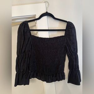 Black boutique blouse